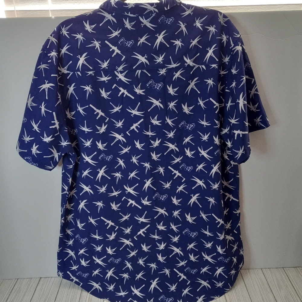 SavTac Night Raider Tactical Hawaiian Button Up Shirt - Picture 3 of 5